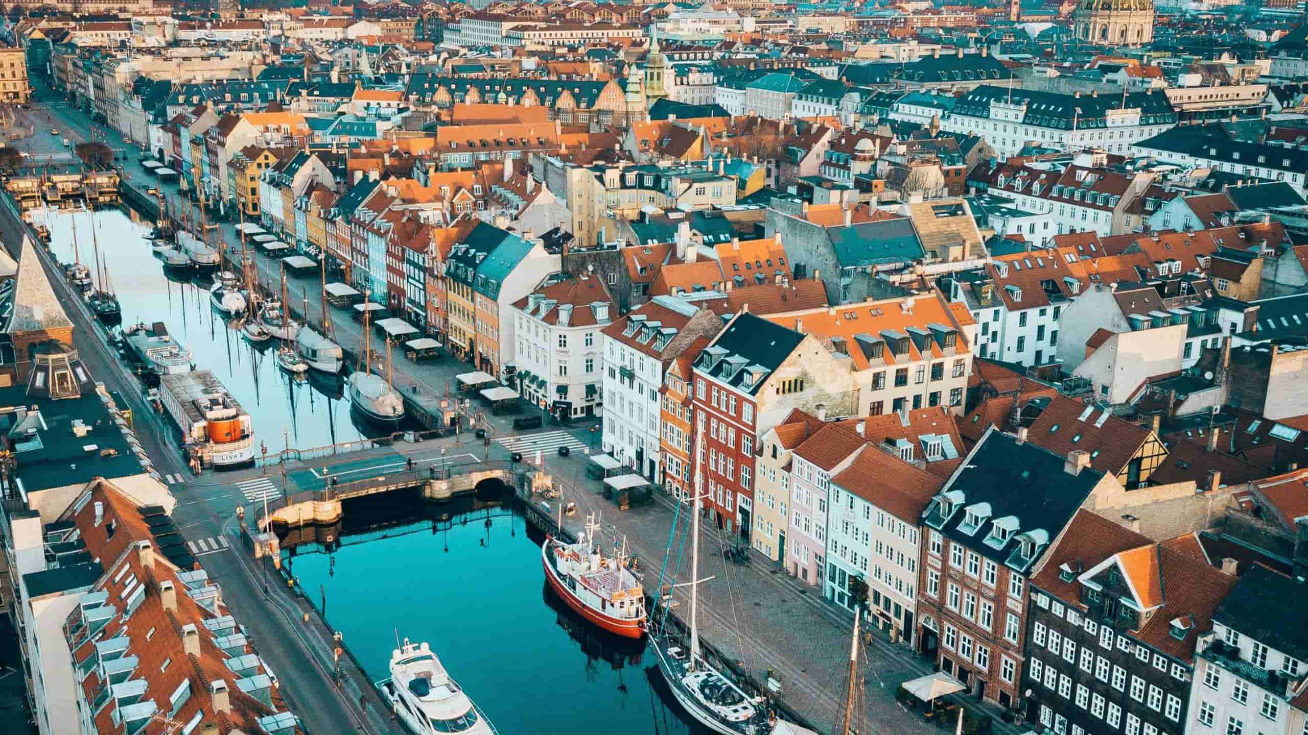 Picture overlooking Copenhagen
