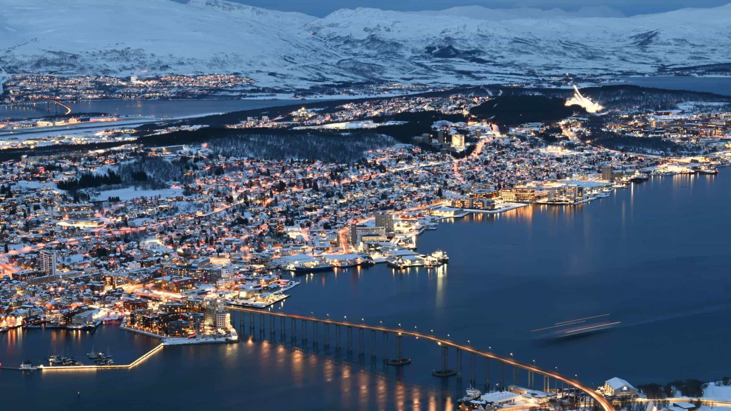 Picture overlooking Tromsø city